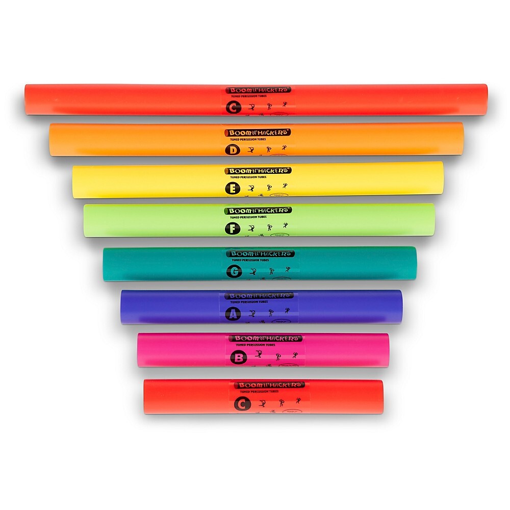 BOOMWHACKERS C Major Diatonic Scale Set Upper Octave Tuned Percussion Tubes