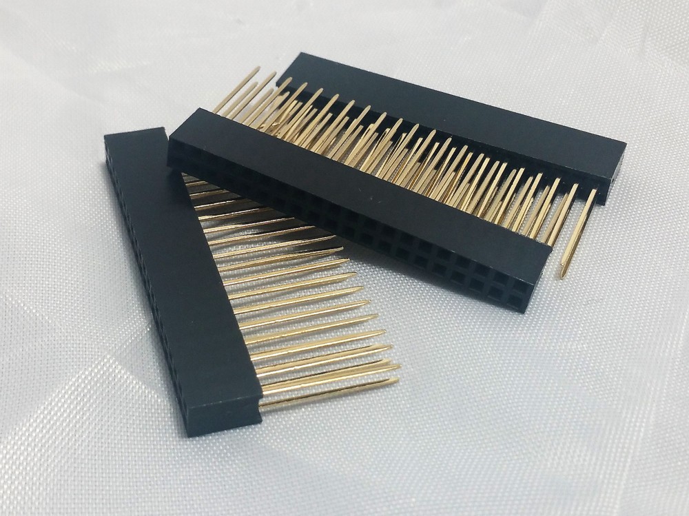 Raspberry Pi Stacking GPIO Header 2x20 40P 40-pin 2.54 Female Extra Long Pins US