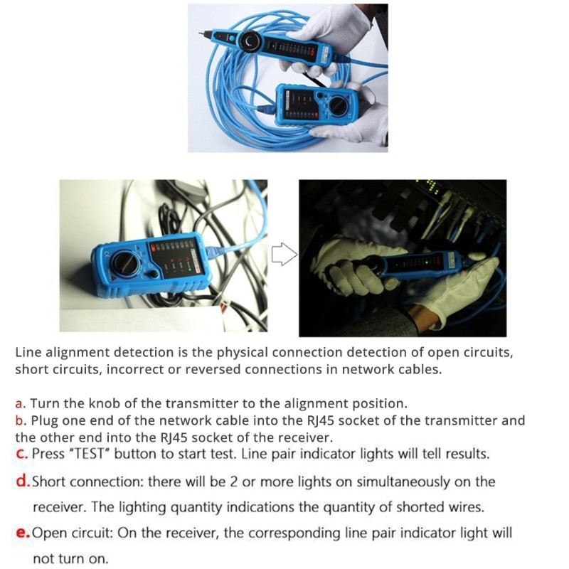 Upgrades Internet Cable Tester with Live Line Detection & Wire Sequences