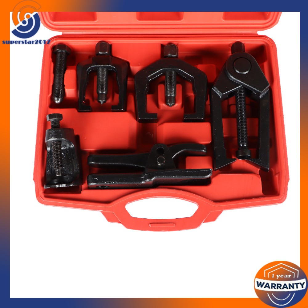 Front End Service Kit 6Pcs Pitman Arm Puller Ball Joint Tie Rod Removal Tool Kit