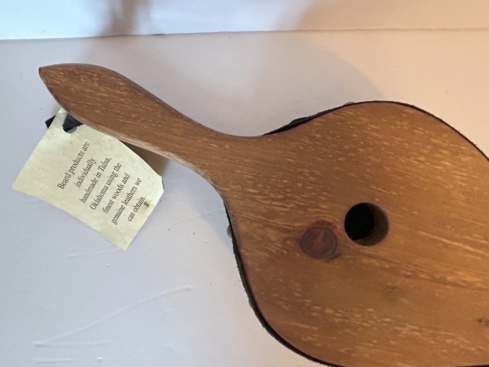 NEW - Johnny Beard Bellow - Solid Wood with Leather - Made in Oklahoma