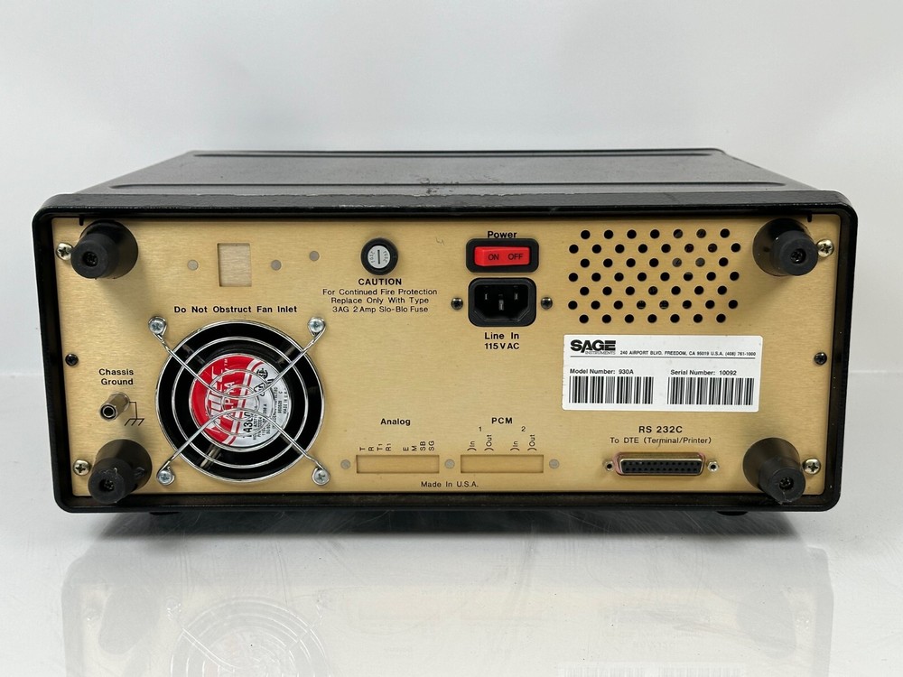 Sage Instruments 930A Communications Test Set
