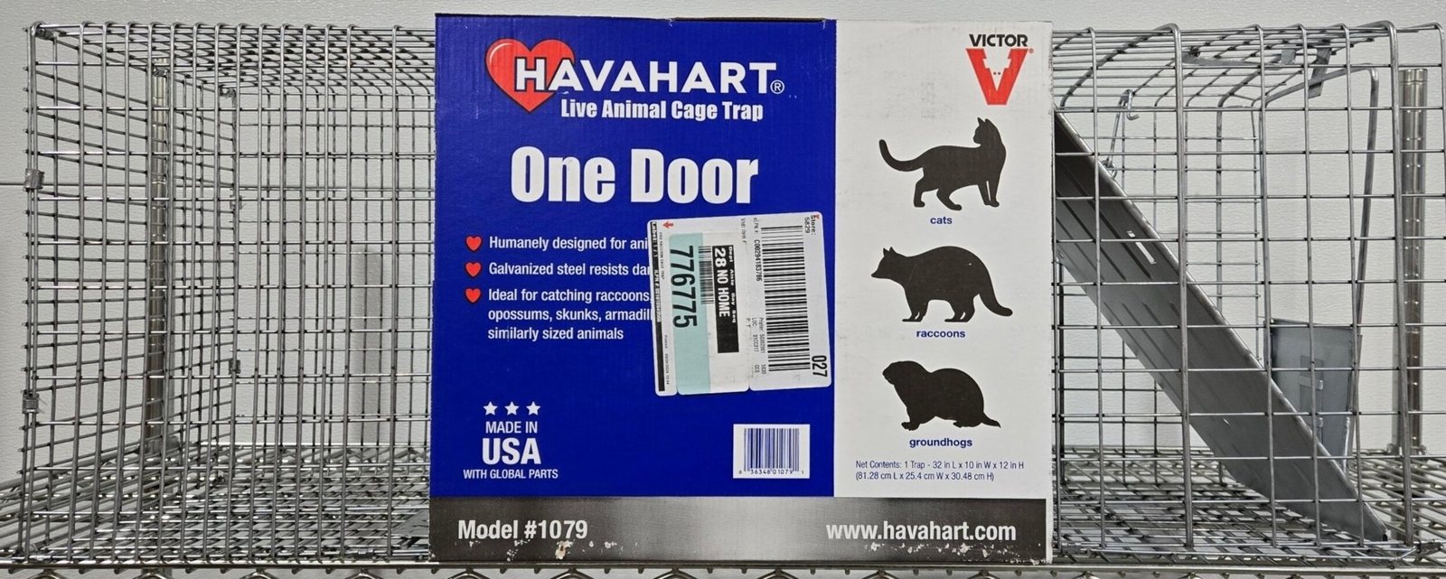 Victor Havahart Large 1-Door Professional Live Animal Cage Trap 1079 Raccoon Opo