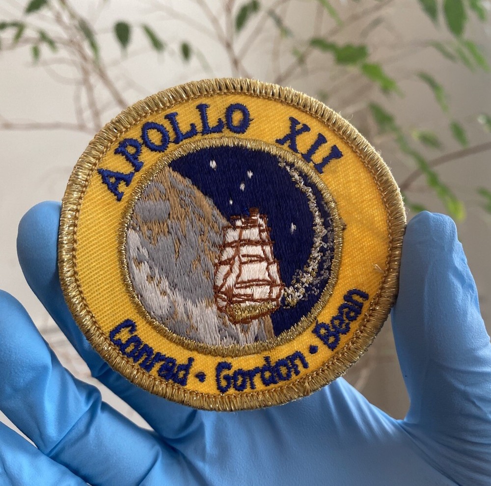 NASA Apollo 12 Space Program Iron On Sew On Patch  - Conrad Gordon Bean Vintage