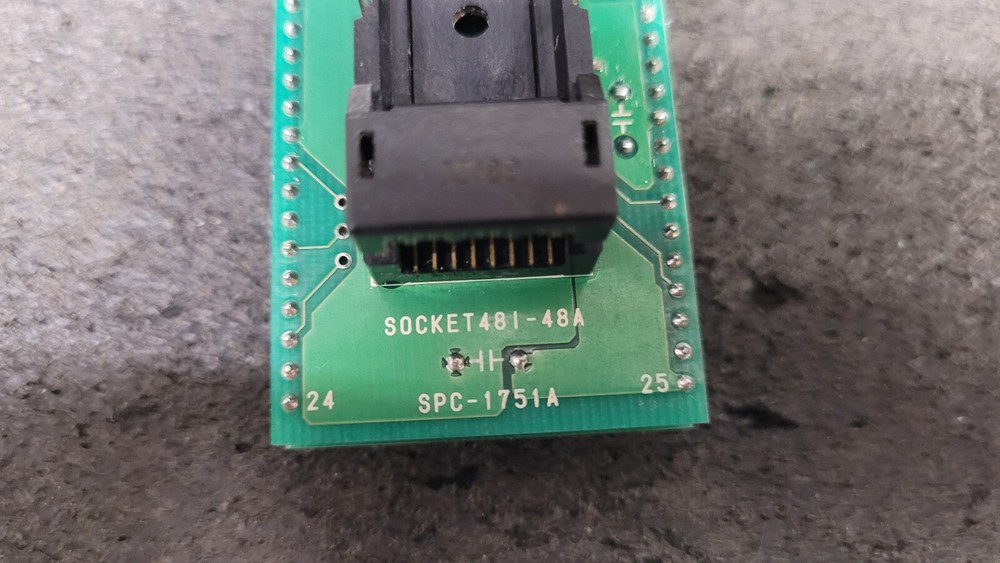 Rare OKI Socket 48I-48A SPC-1751A TSOP48 to DIP IC Chip Programming Adapter