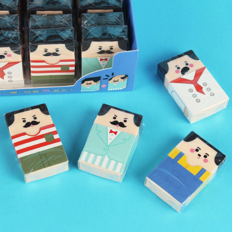 Bald Uncle Eraser Smart Top Pencil Eraser