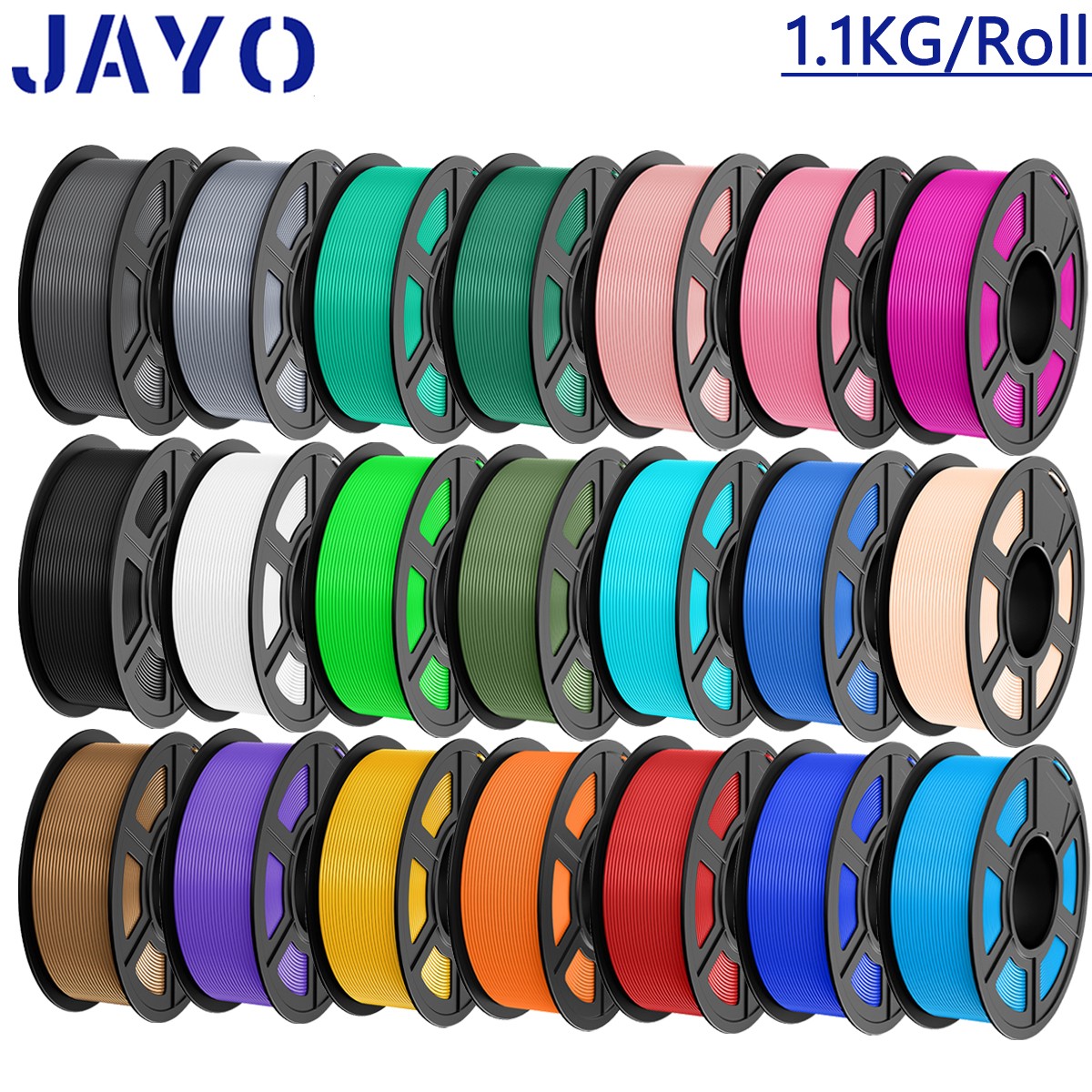 【BUY 10 PAY 6】JAYO PLA PETG Matte PLA+ SILK ABS ASA 3D Filament 1.1KG 1.75mm