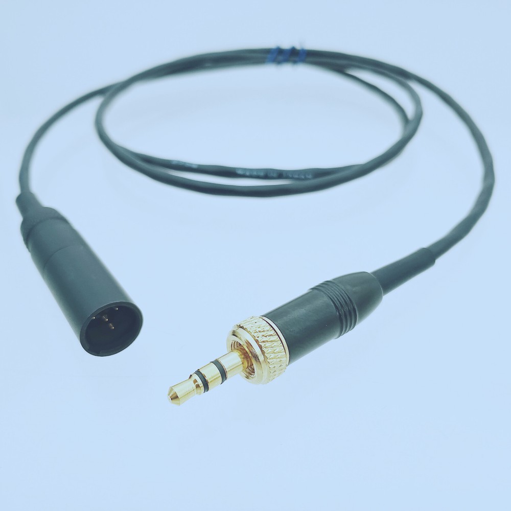 Adapter Cable SHURE Headset or Lapel Mic To for SENNHEISER TA4M TO 3.5mm Locking
