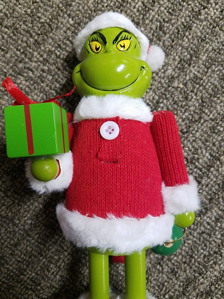 Read Description - Ruz Dr. Seuss Grinch Nutcracker, approx 10- 11 inches