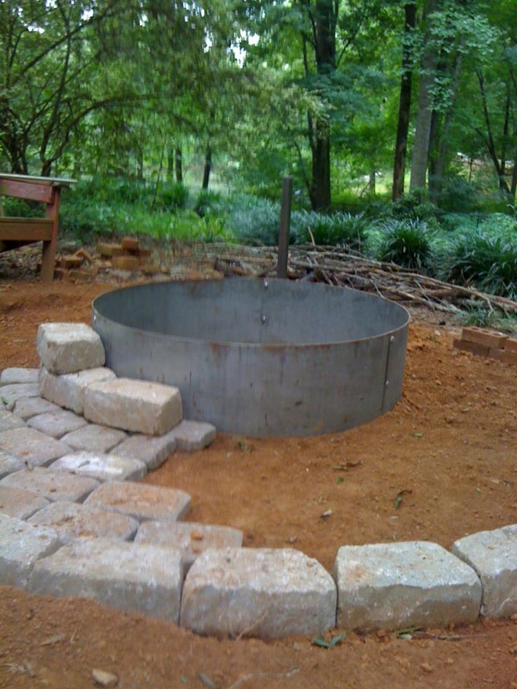 Fire Pit Campfire Ring 72" Diameter x 12" Deep Extra Large