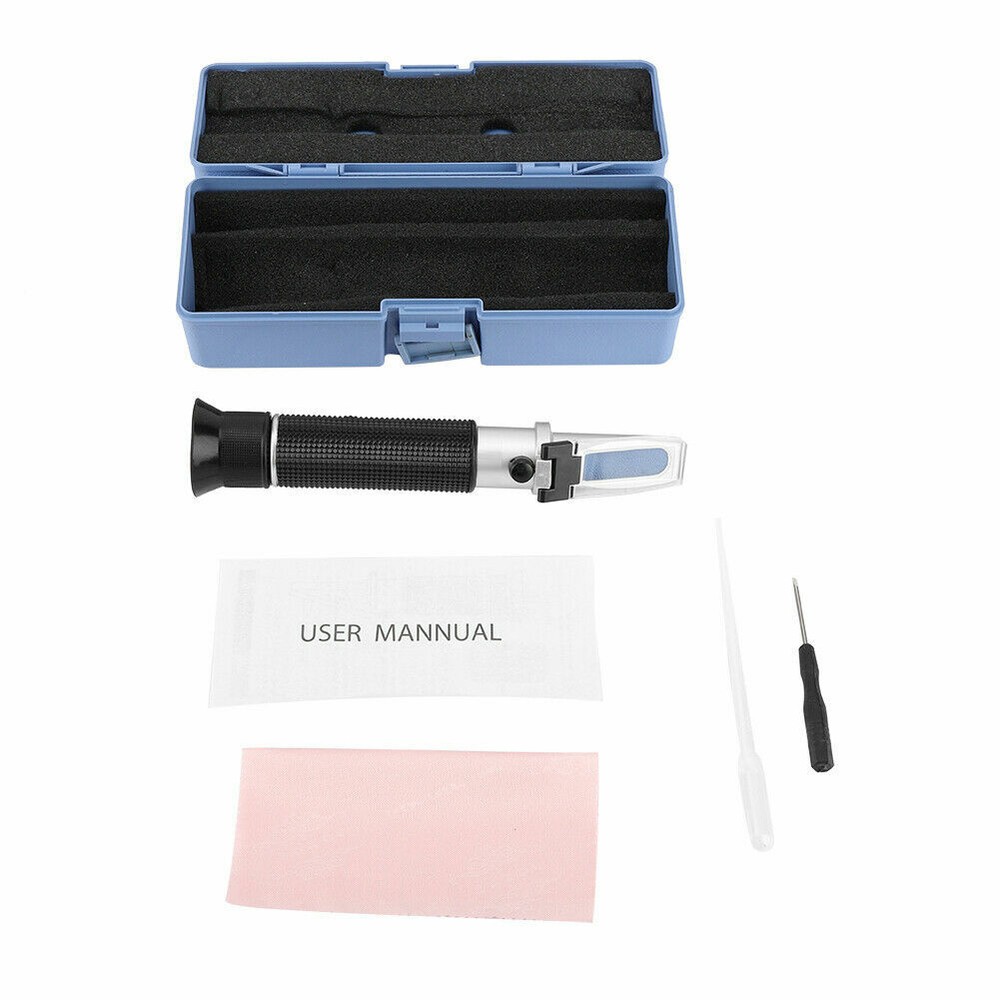 Hangheld Alcohol Refractometer 0~40% Brix 0~25% Alcohol Wine Grape Refractometer