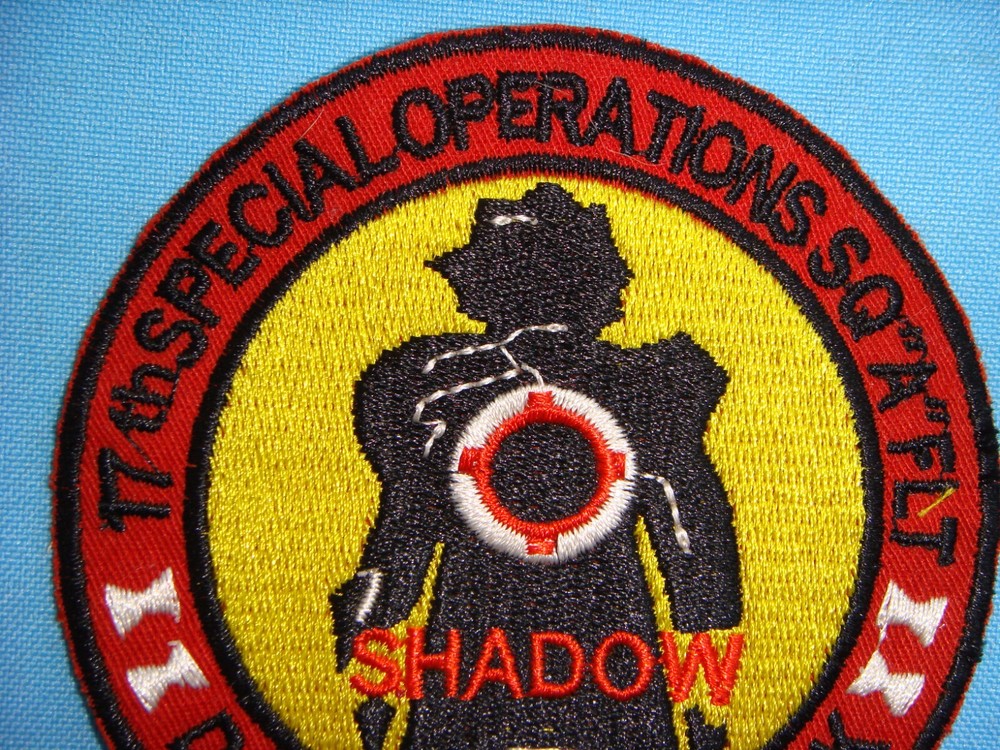 VIETNAM WAR PATCH, US "A "FLIGHT 17th SPECIAL OPERATIONS SQ " SHADOW "