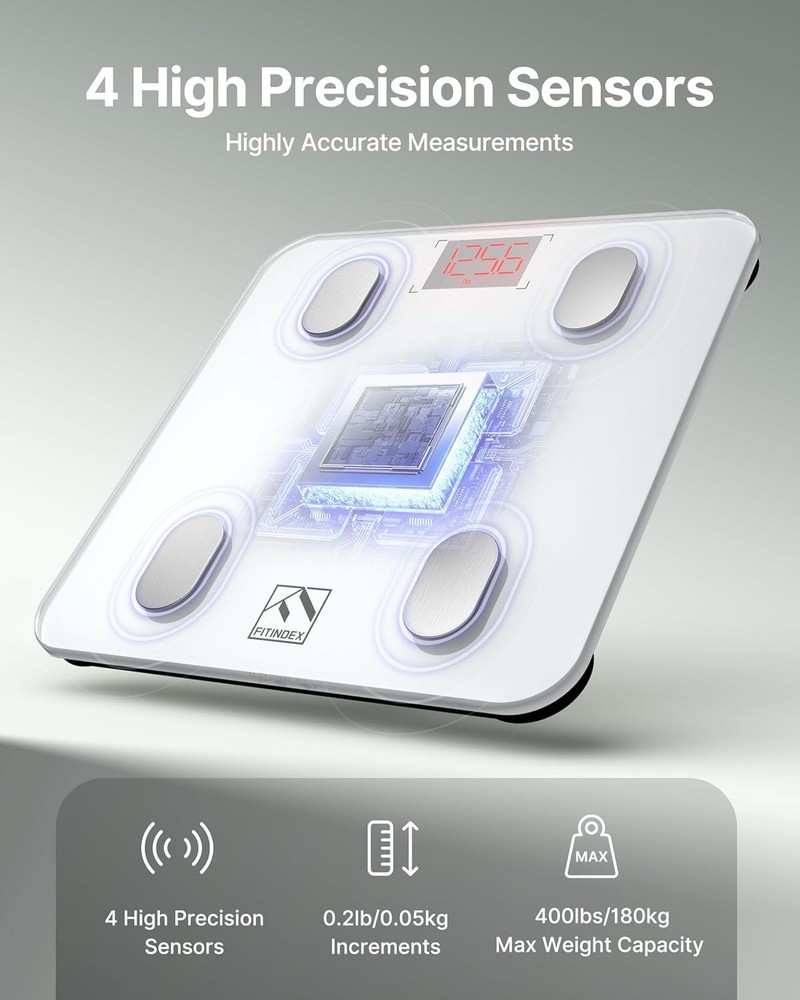 Smart Scale for Accurate Body Composition - 400lb Capacity, FSA Eligible