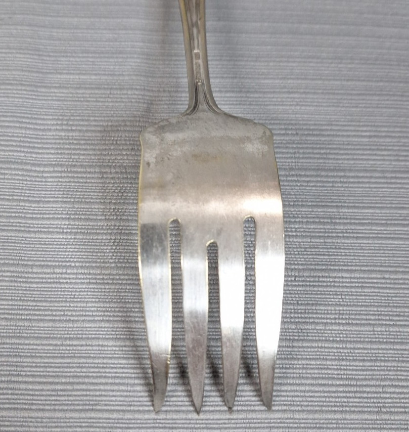 Vintage Standard Silverplate Flatware Serving Fork Meat 8.5"