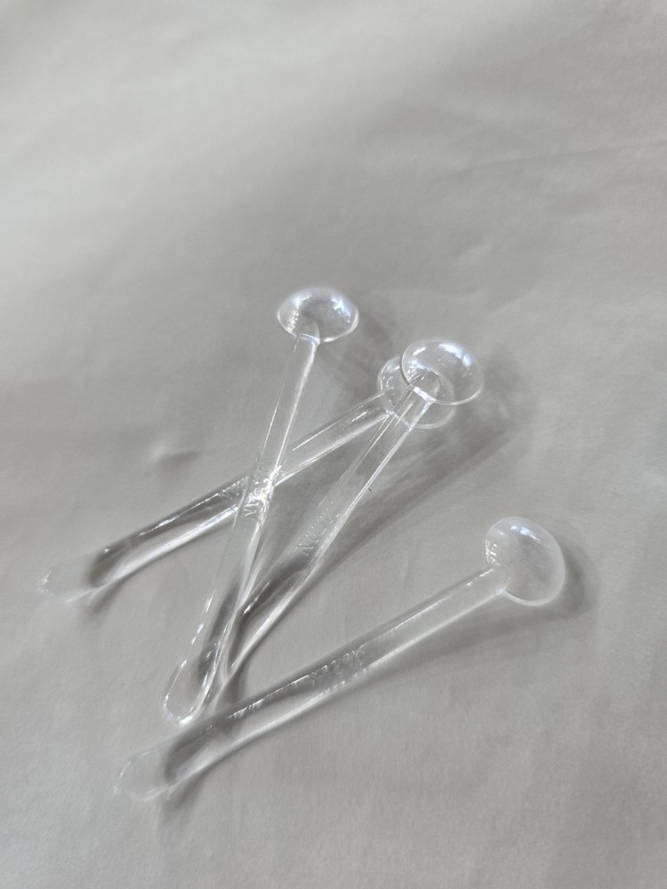 Clear Glass Diamond Pattern Open Salt Cellars Round Square Set with Spoons Box