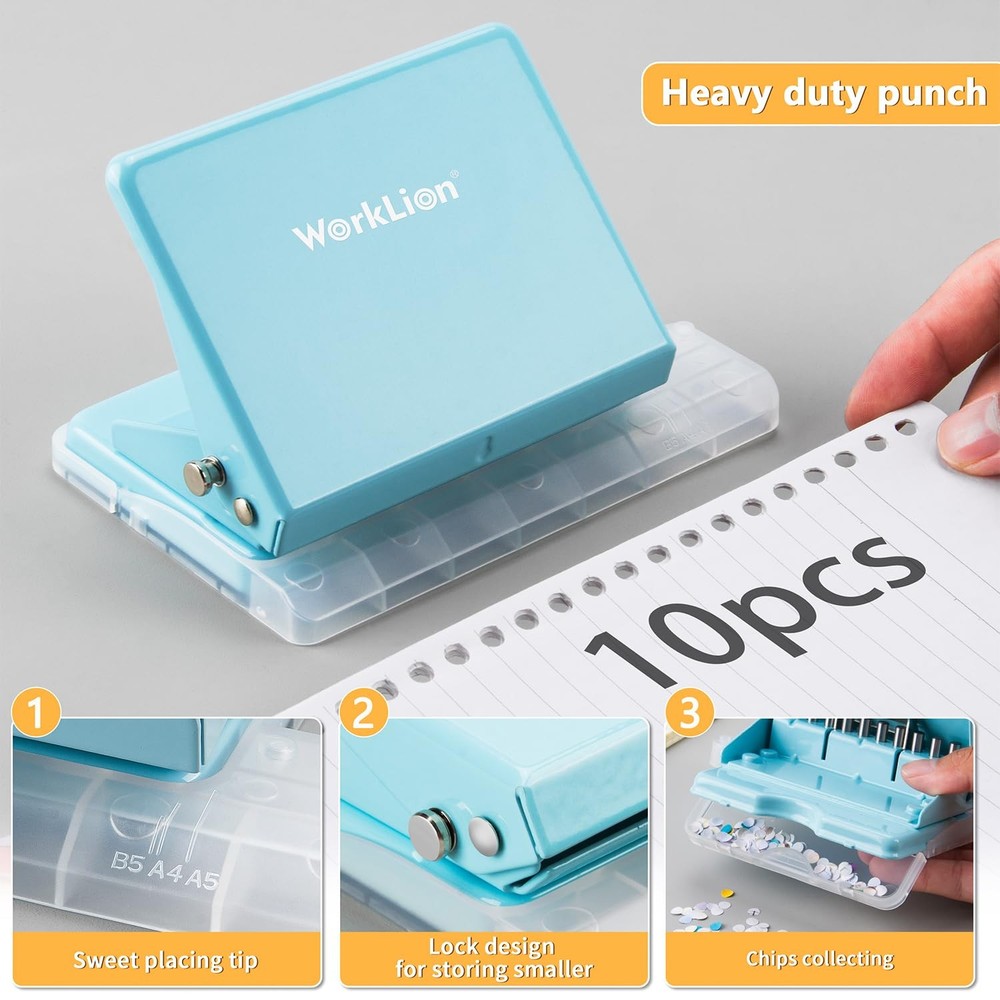 Binding Machine for Planner: Small Bookbinding Machine with Multicolor Loose ...