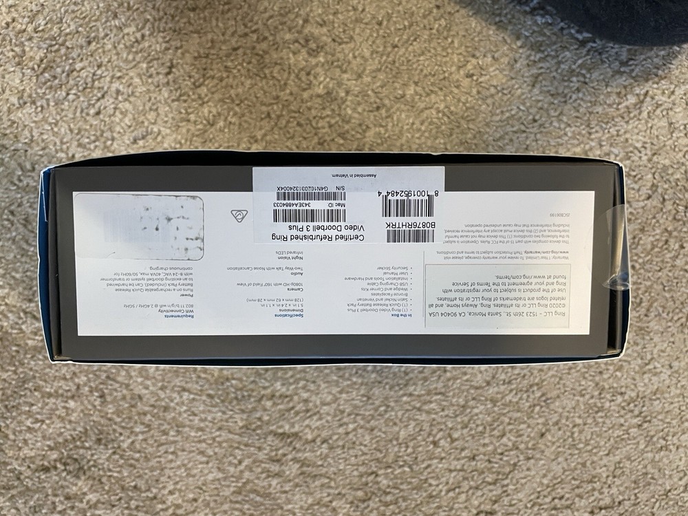 Ring Video Doorbell 3 Plus