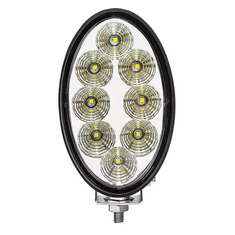 2pcs 40W Oval Cap LED Work Light Flood For Case IH John Deere Tractor Universal