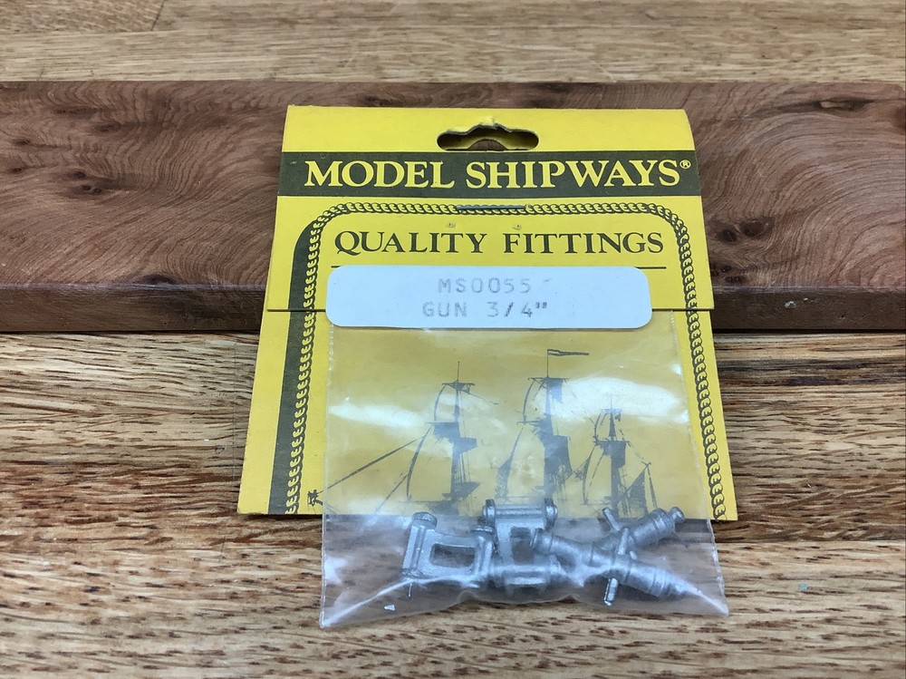 MODEL SHIPWAYS MS0055 Gun 3/4” -2 Per Package NOS