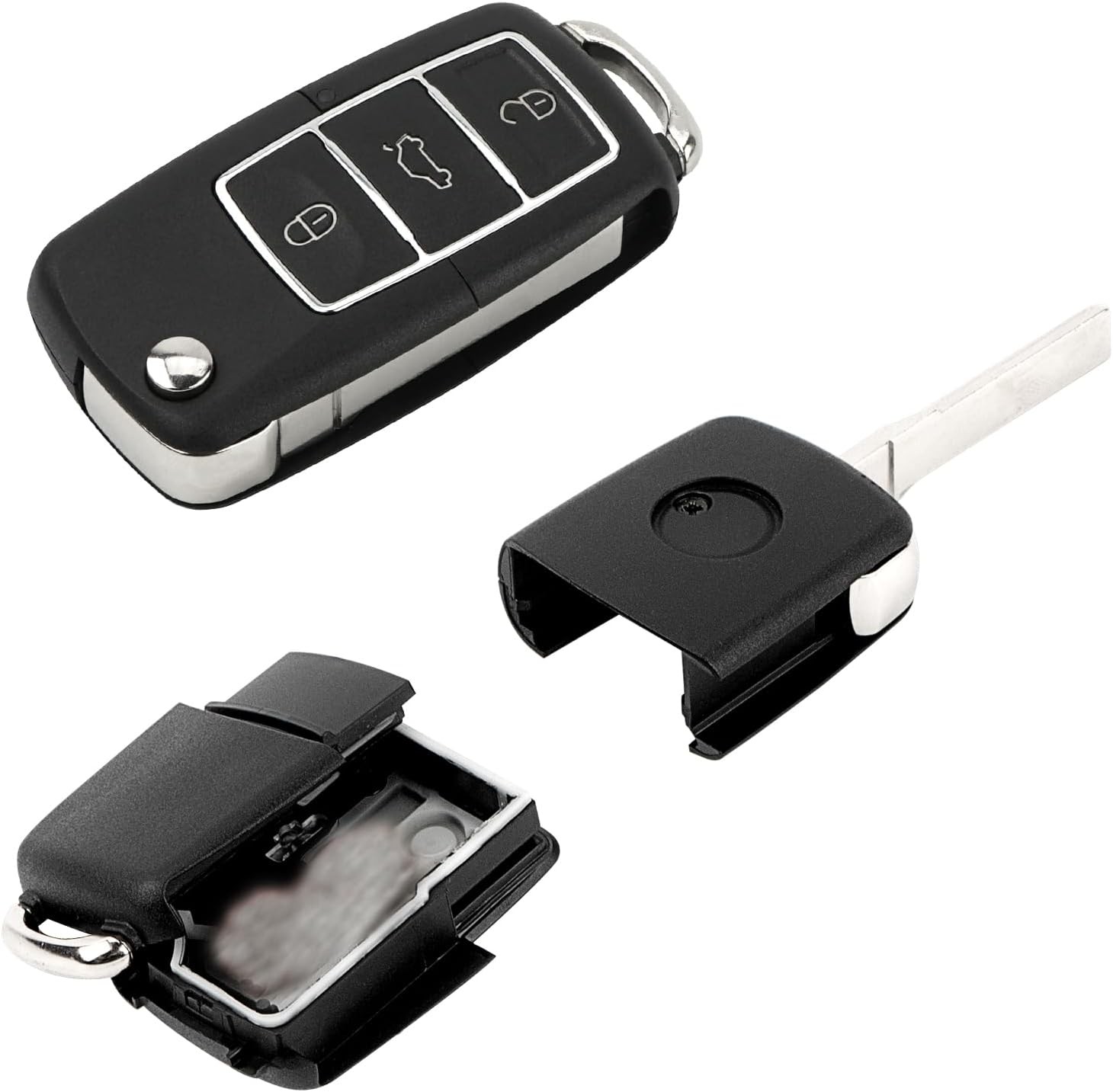 2 Pack Remote Fake Car Key Secret Safe, Portable Secret Hidden Pill Container,