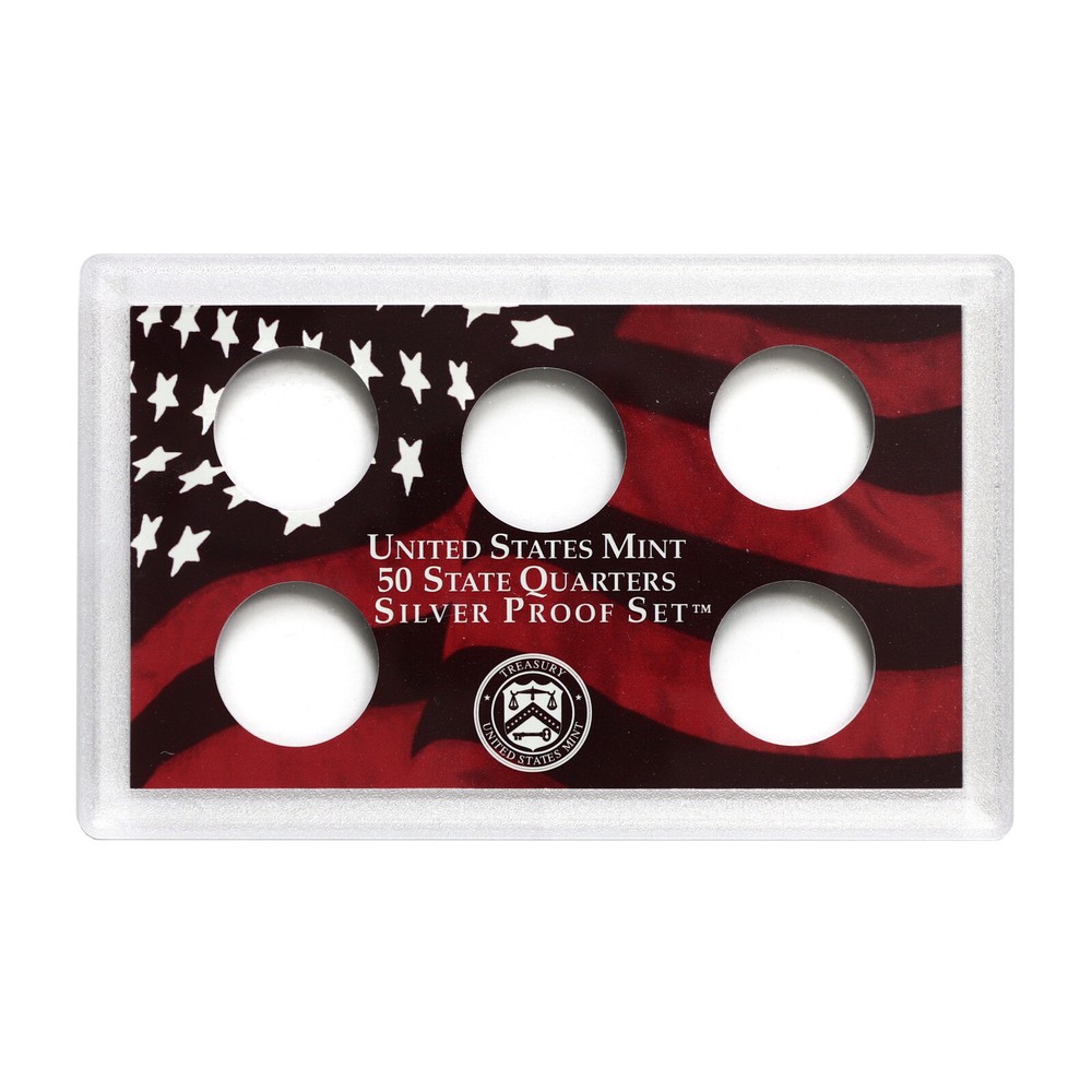 Empty Plastic Lens With Red Insert Holds 5 Quarters