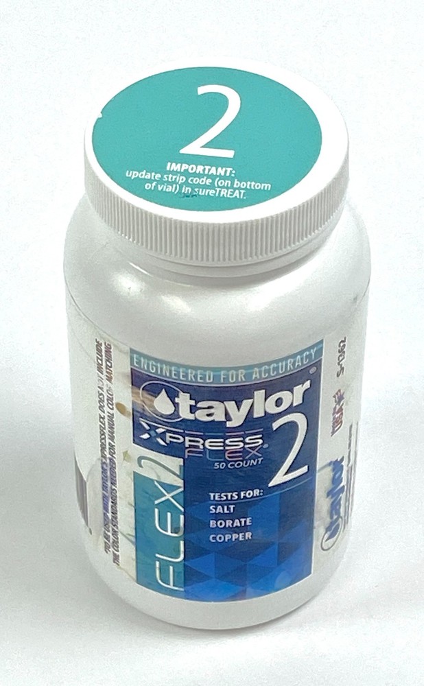 Taylor Flex 2 Test Strips for Xpress Flex System 50 Strips 2 Bottles