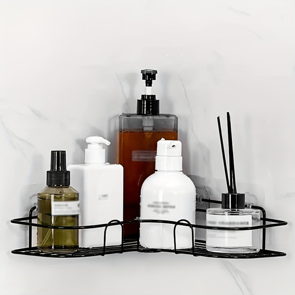 2pcs Wall Mounted Bathroom Shelf Shower Caddy Rack