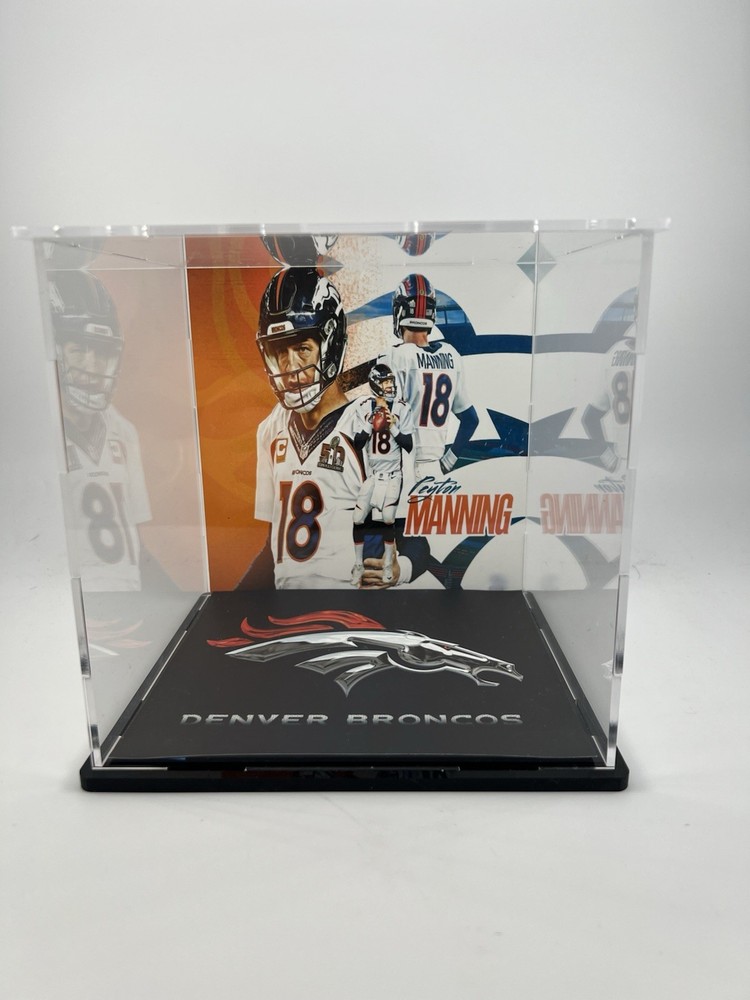 Peyton Manning Custom Mini Helmet Display or Card Display - Broncos
