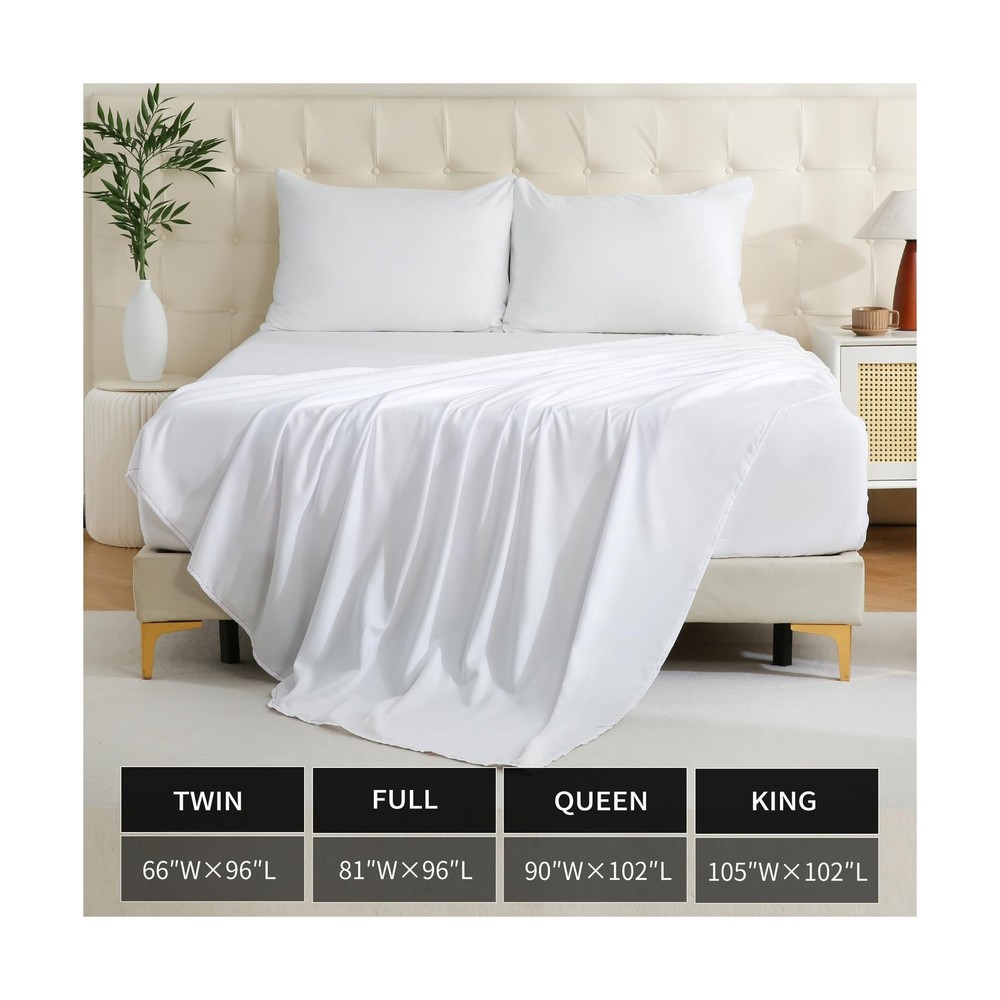 Bulk Full Flat Sheets Only, White 24 Pack Quick Sort Top Bed Sheet, Color-Cod...