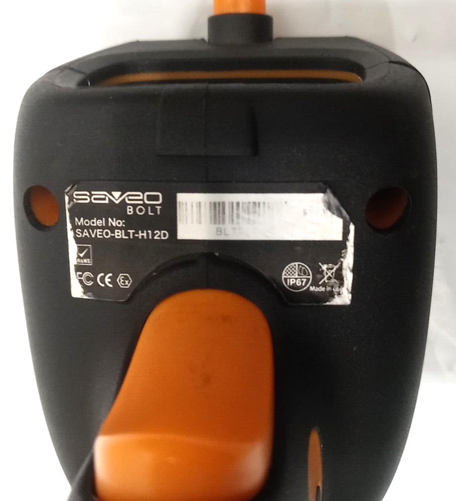 SAVEO BOLT Hand Held Barcode Scanner SAVEO-BLT-H12D Same As Pictures