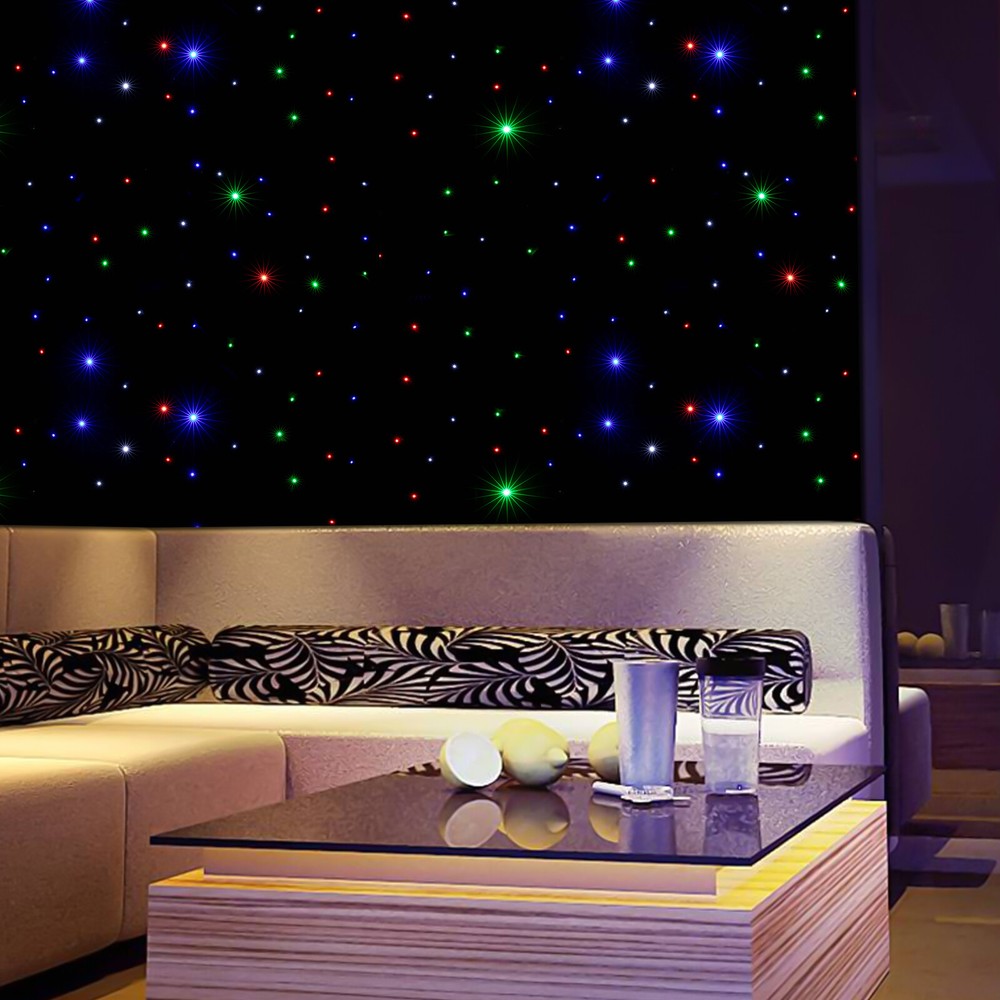 LED Stage Backdrop w/Remote Control 20FTx10F LED Star Light Curtain Backdrops