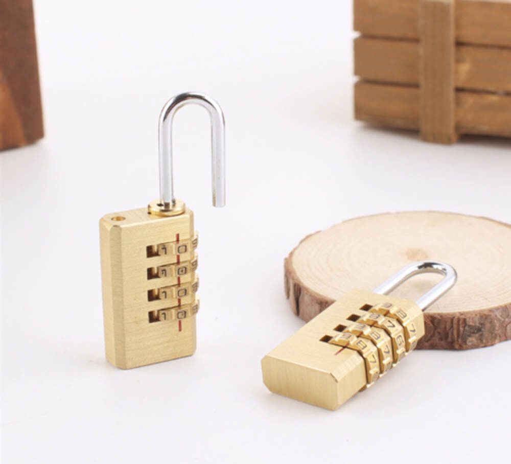 2pcs Digits Number Padlock Brass Combination Lock Password Lock Password Code