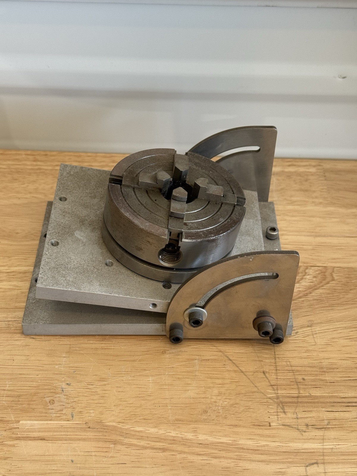 Sherline 3750 Tilting Angle Table Sine Plate for Milling Vise With 4 Jaw Chuck