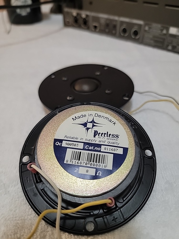 PEERLESS 812687 1" SOFT DOME TWEETER PAIR