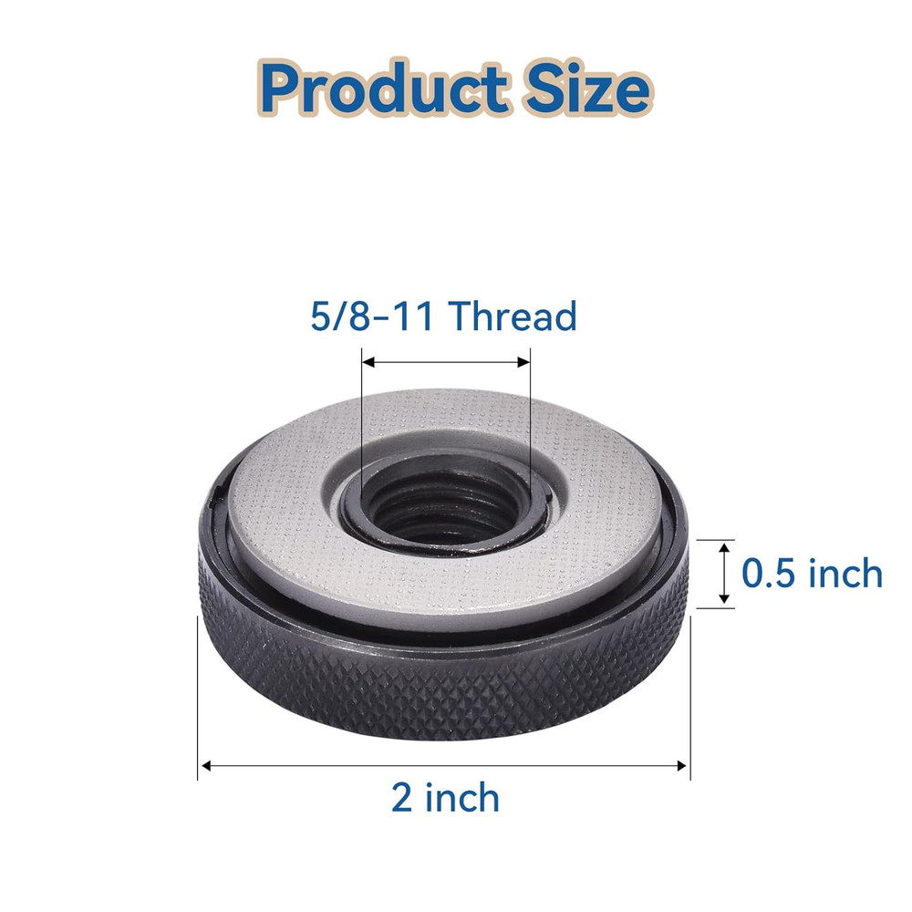 5/8"-11 Thread Angle Grinder Flange Nut, Self Tightening Lock Nut for Angle G...