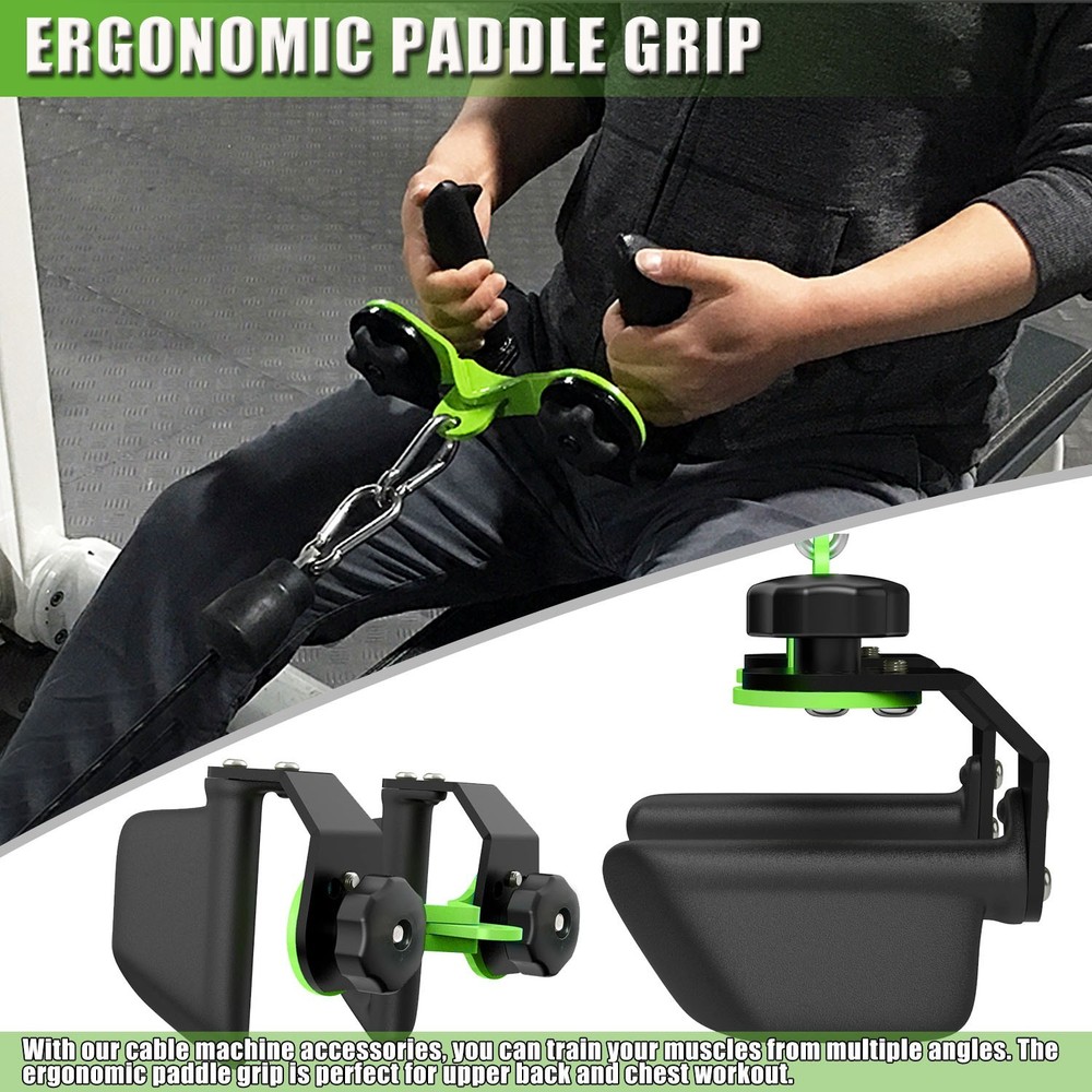 Adjustable Lat Pull Down Bar Cable Machine Attachments for Gym T-bar Row Handle