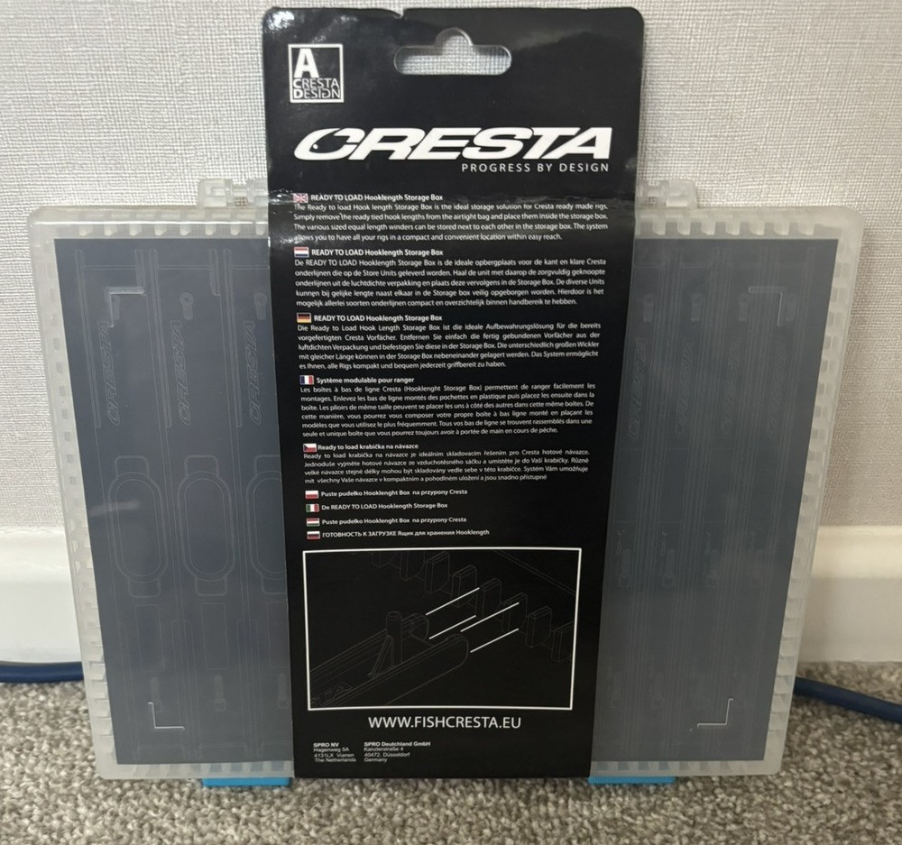 Cresta Ready To Load Hook Length Storage Box with store unit.