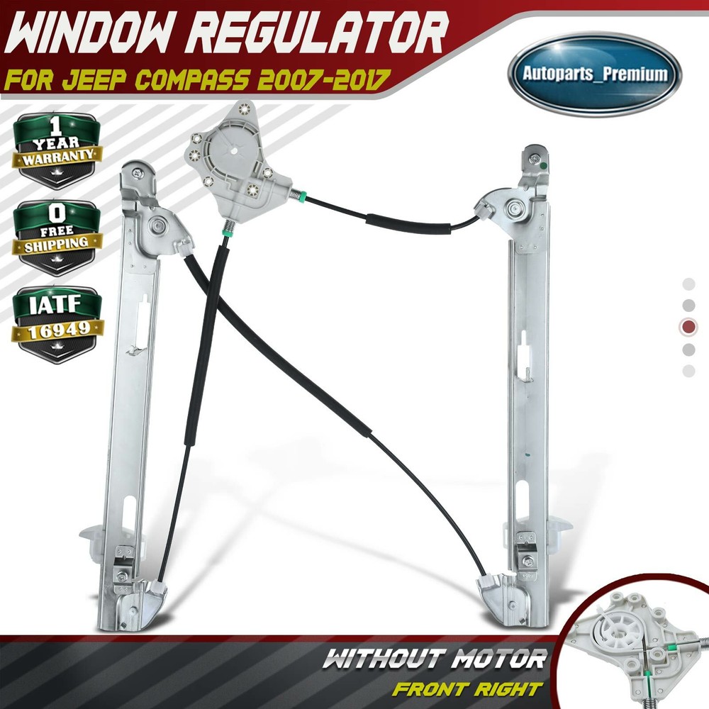 Power Electric Window Regulator for Jeep Compass 2007-2017 Front Passenger Right