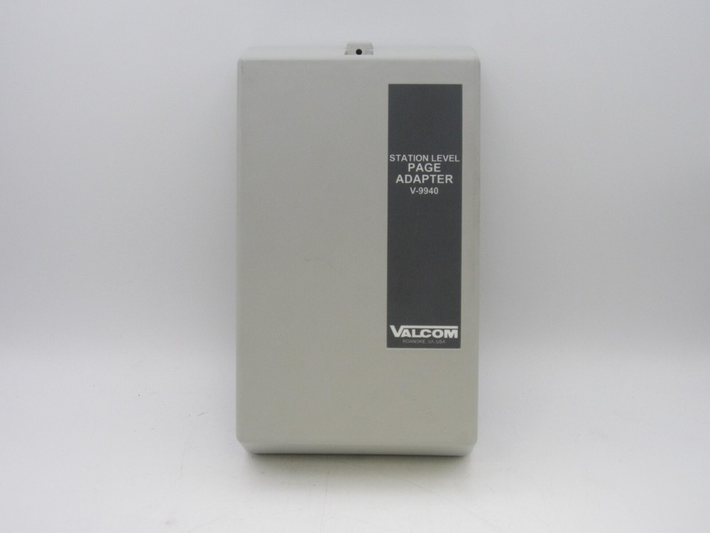 Valcom V-9940 Station Level Page Adapter W/ Wall Mount