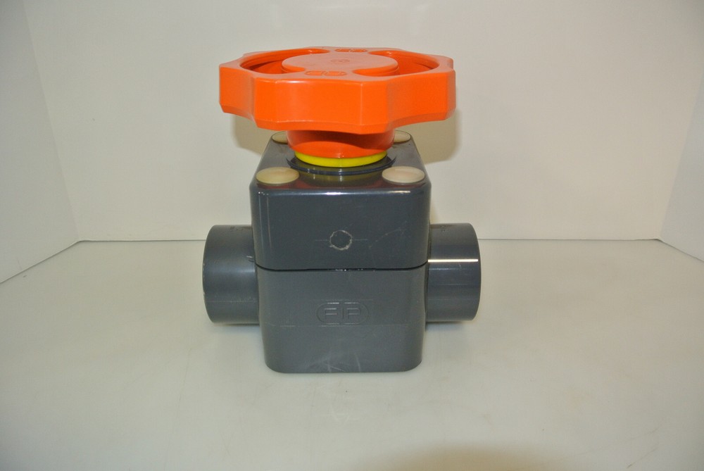 2" FIP PVC SOCKET DIAPHRAGM VALVE NEW