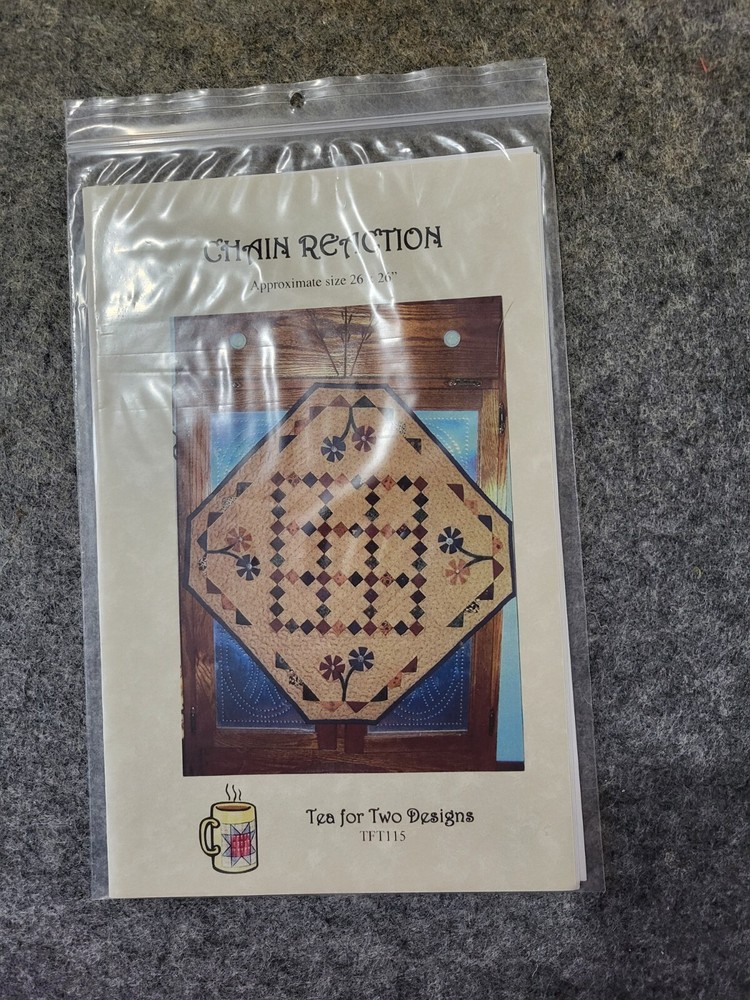 New Chain Reaction Quilt Pattern by Tea for Two Designs TFT 115