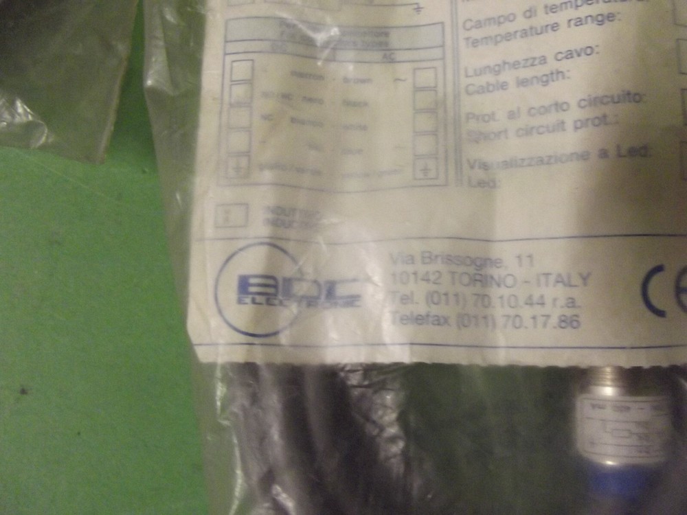 BDC electronic DCA18/4609KS PROXIMITY SWITCH