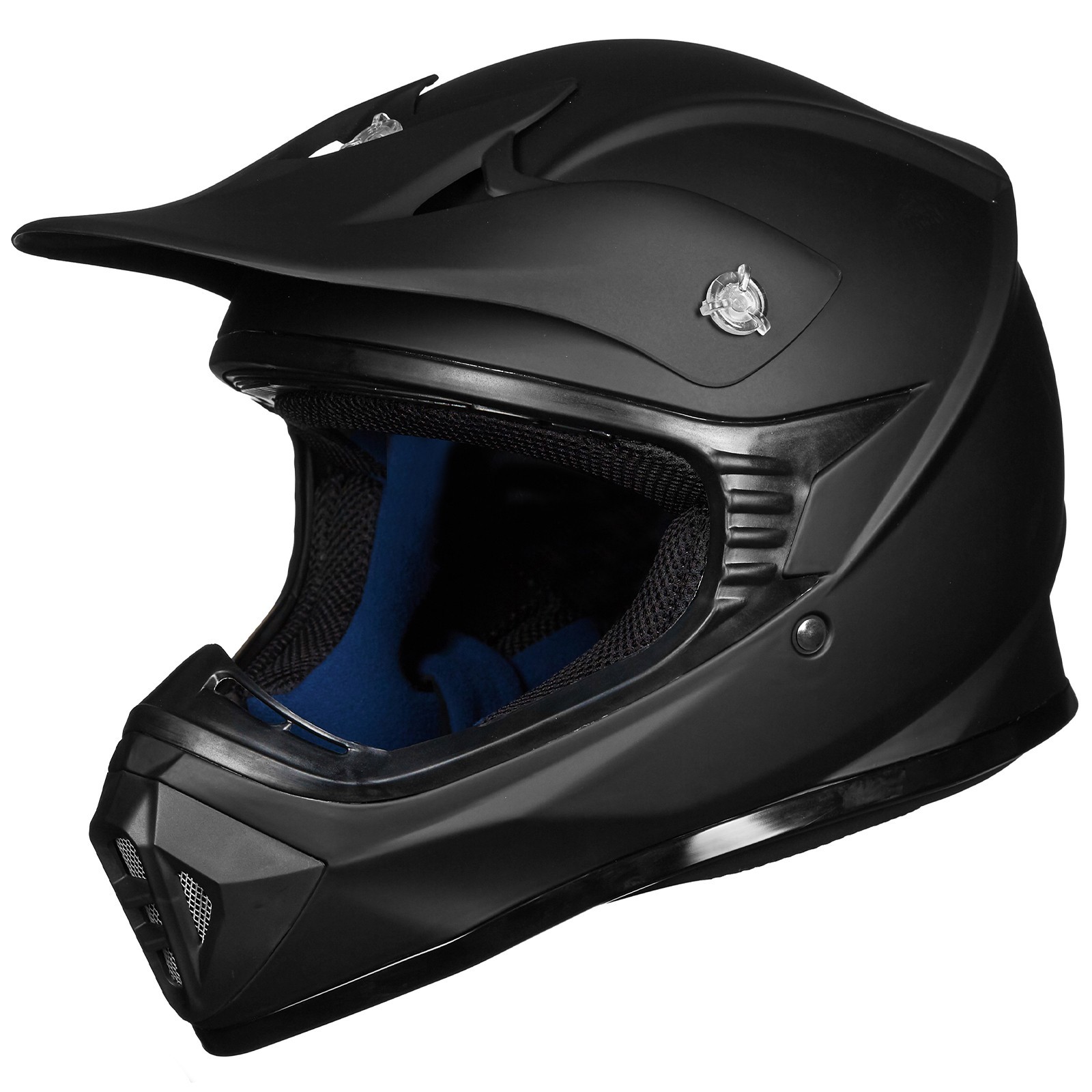 ILM Refurbished Black Adult ATV Motocross Motorcycle Helmet Off-road DOT 128S