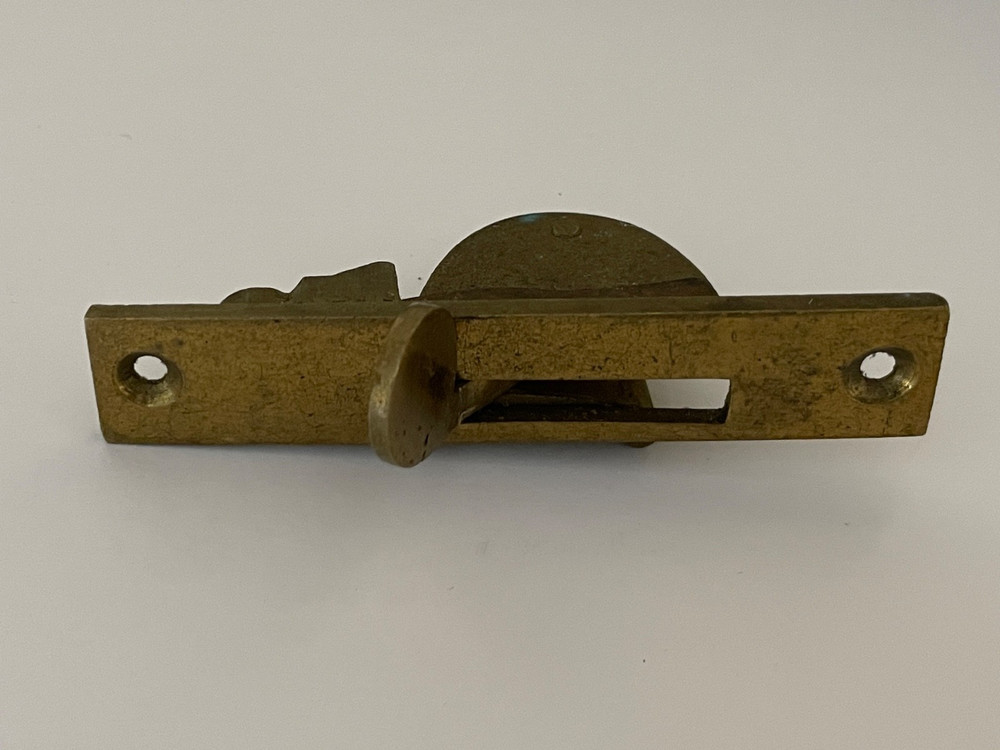 Antique Victorian Solid Brass Sash Window Catch Lock