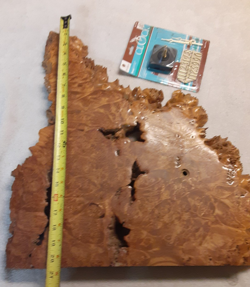 20" Maple Burl Clock DIY