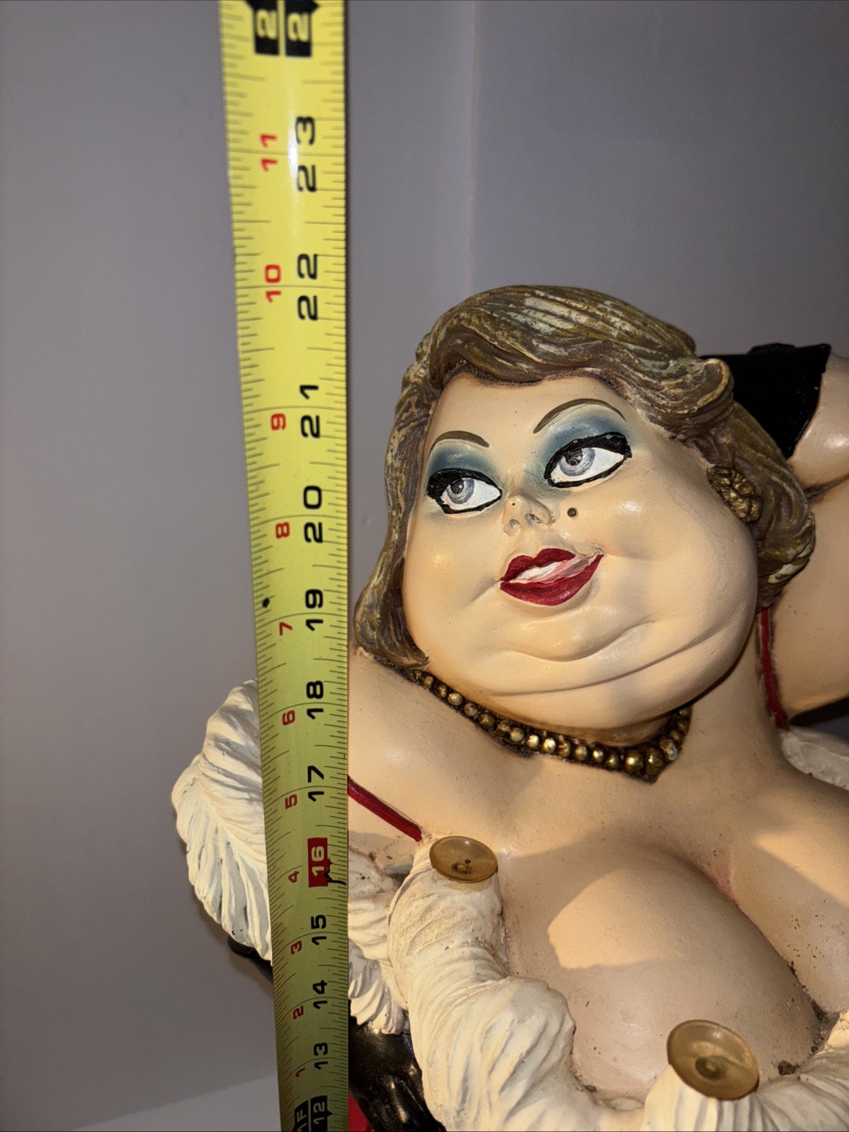 BUTLER BORDELLO LADY IN RED STATUE ROBUST GOSLING BIG BOOBS LARGE BIG FAT PLUMP