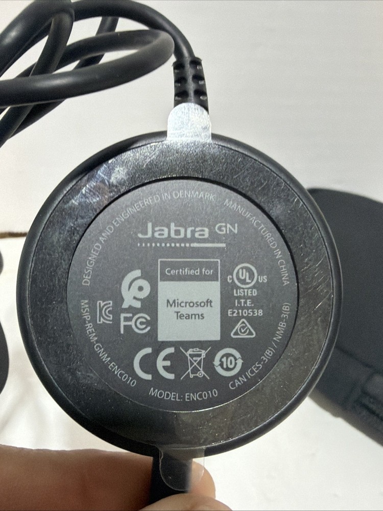 Jabra Evolve 40 Wired Stereo USB Headset HSC017 W/ Controller ENC010