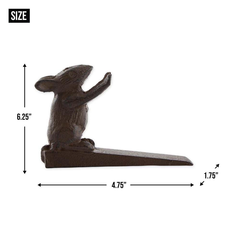 MOUSE DOOR STOPPER CAST IRON