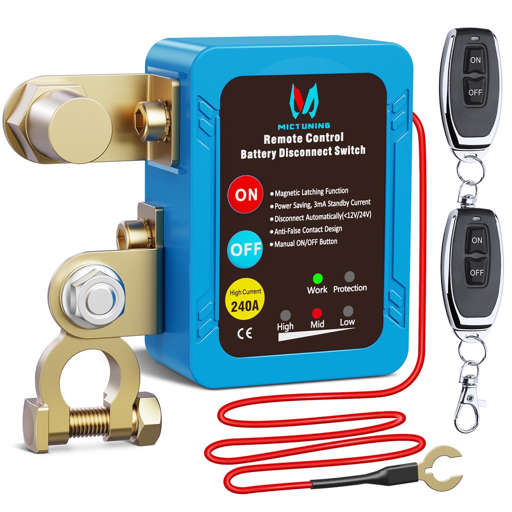 Car Battery Switch Disconnect Power Kill Master Isolator Cut Off Remote Control