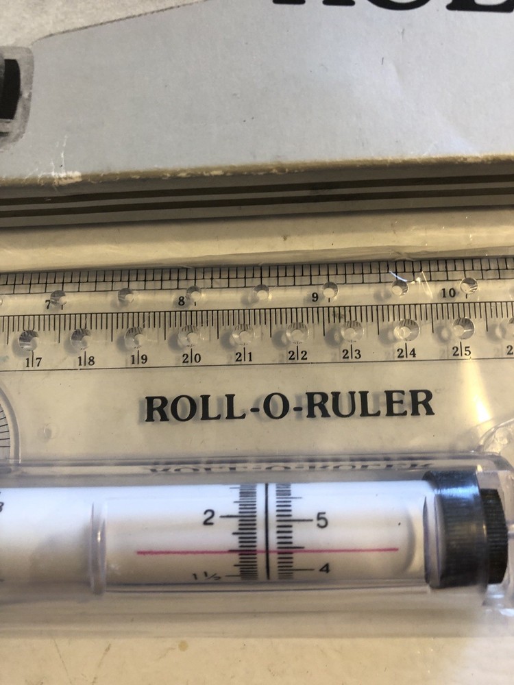 Roll-O-Ruler Rolling Drafting Ruler 12" CP-401 Model New In Box